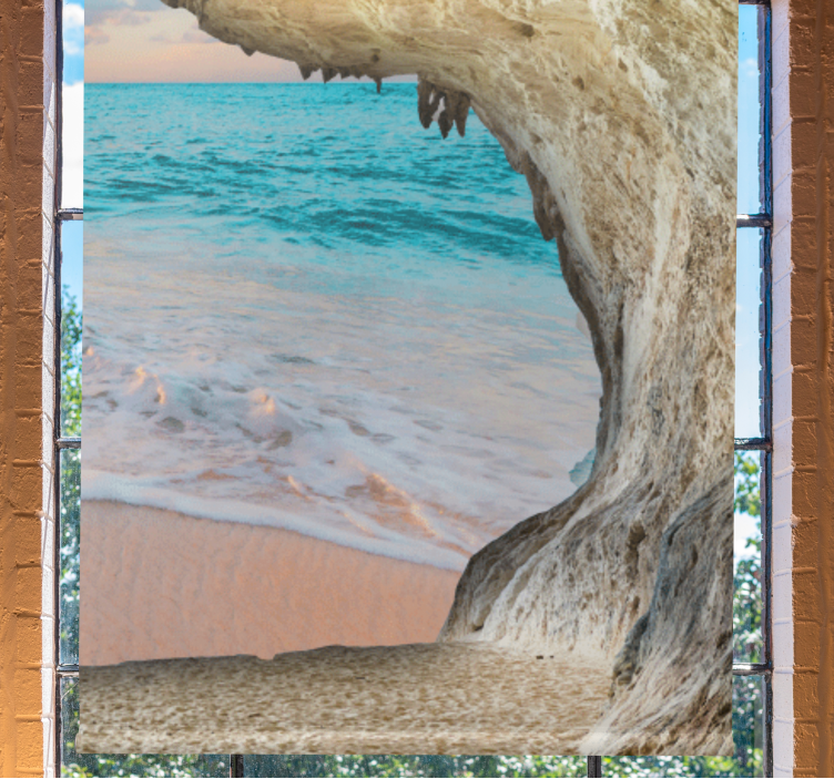Roleta na okno výhľad na jaskynnú pláž - Tenstickers