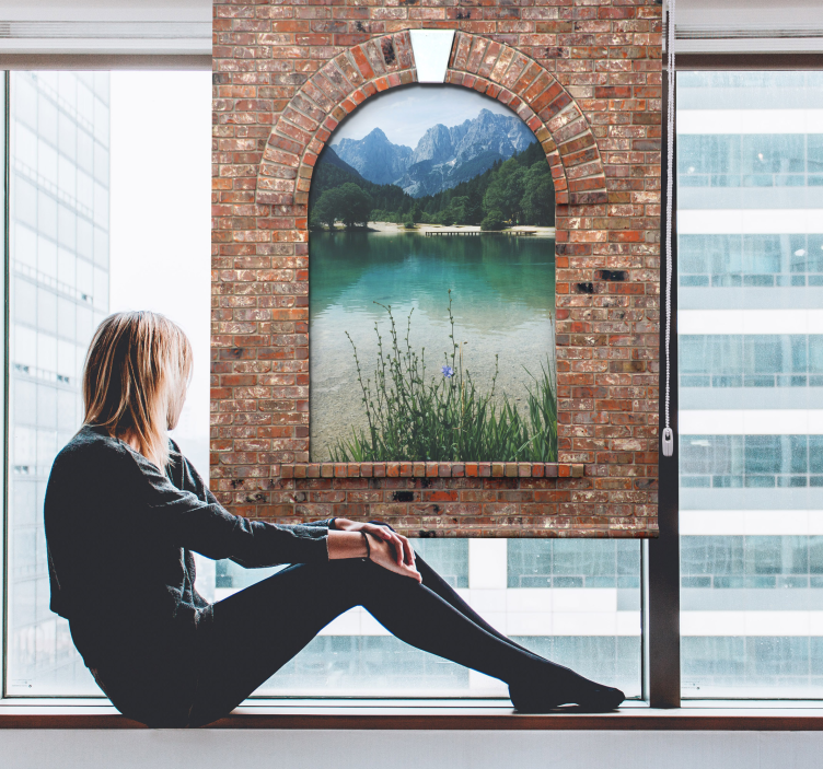 Roleta na okno oblúk a jazero - Tenstickers