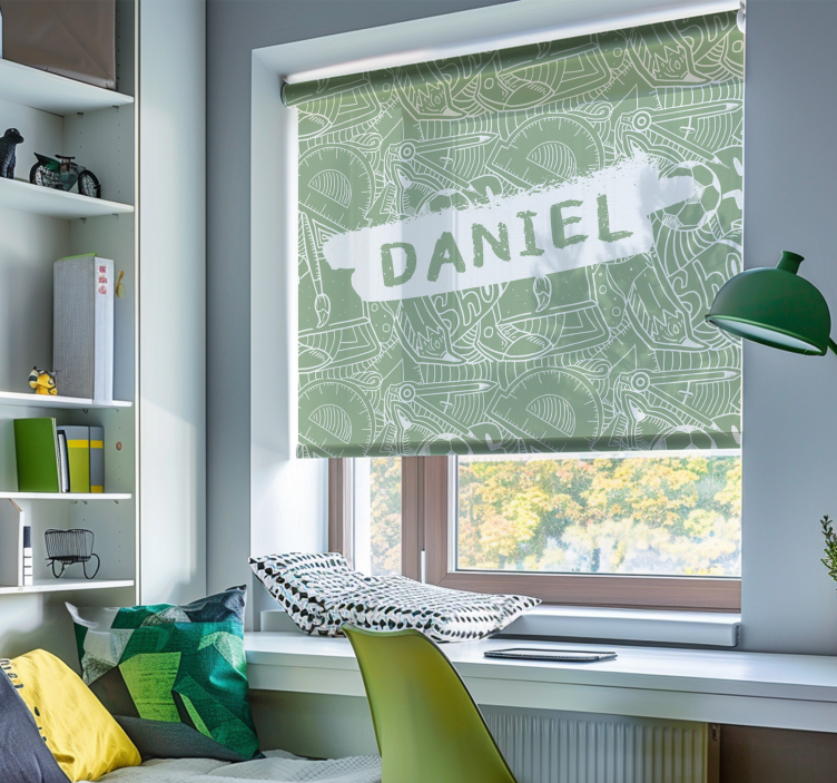 roleta pre teenagera zelená školská krieda - Tenstickers