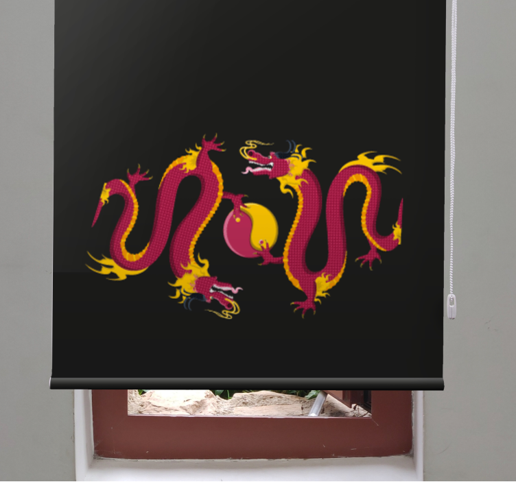 roleta zvieratká majestátny dizajn draka - Tenstickers