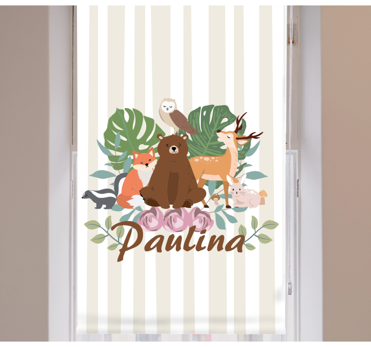 roleta so zvieratami zber lesných zvierat - Tenstickers