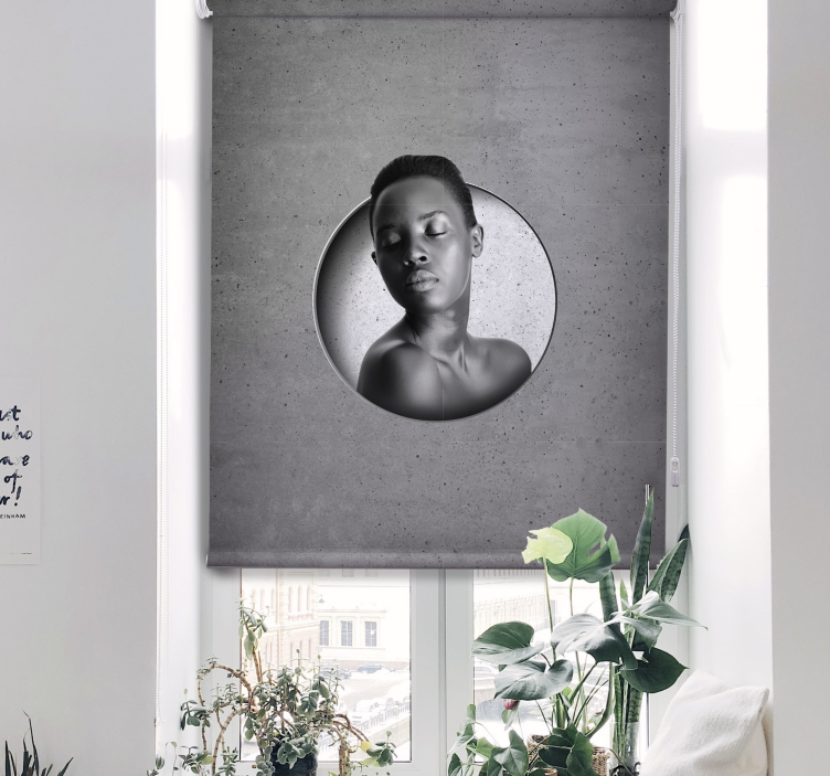 Roleta na okno surový betón - Tenstickers