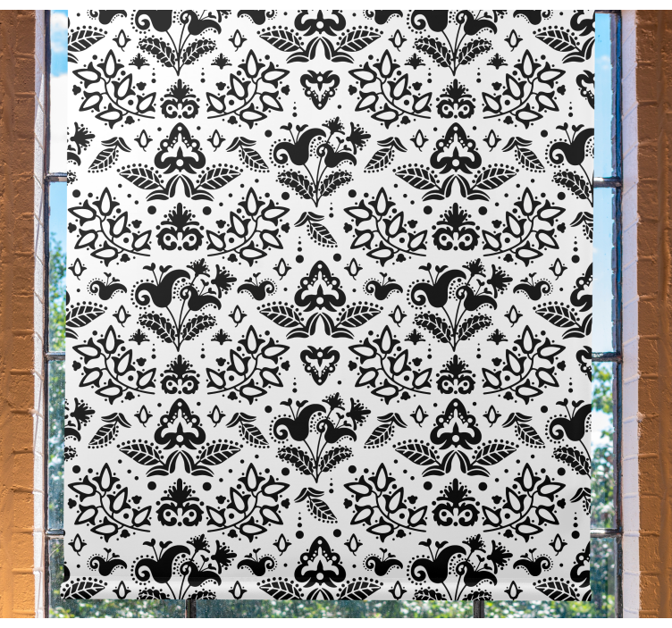 štvorce vyleštiť tradičnú kvetinovú roletu - Tenstickers