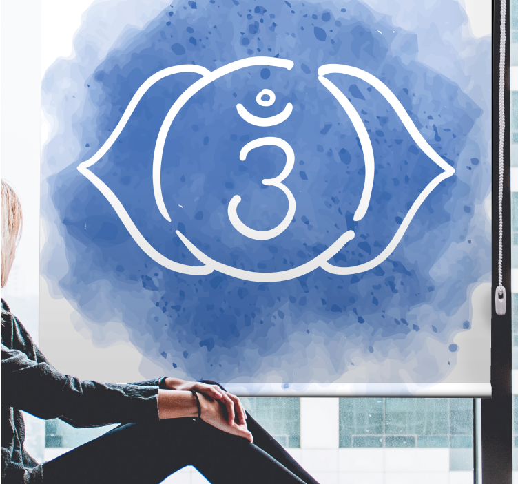 Symbol čakry tretieho oka zen Rolety - Tenstickers