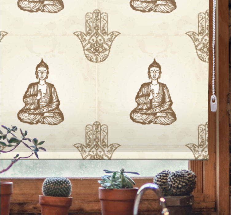Symbol ruky buddha hamsa zen Rolety - Tenstickers