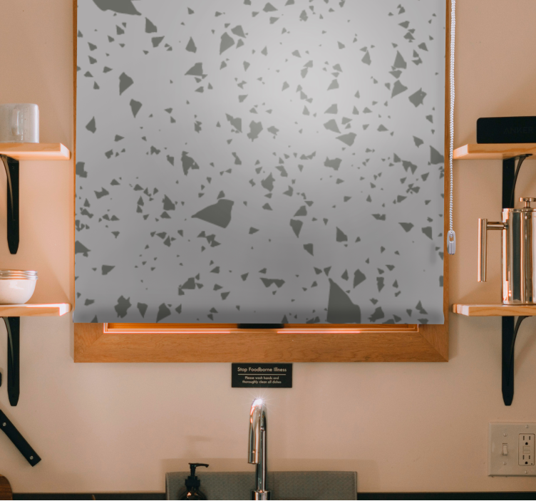 vzorovaná roleta geometrické fragmentové vzory - Tenstickers