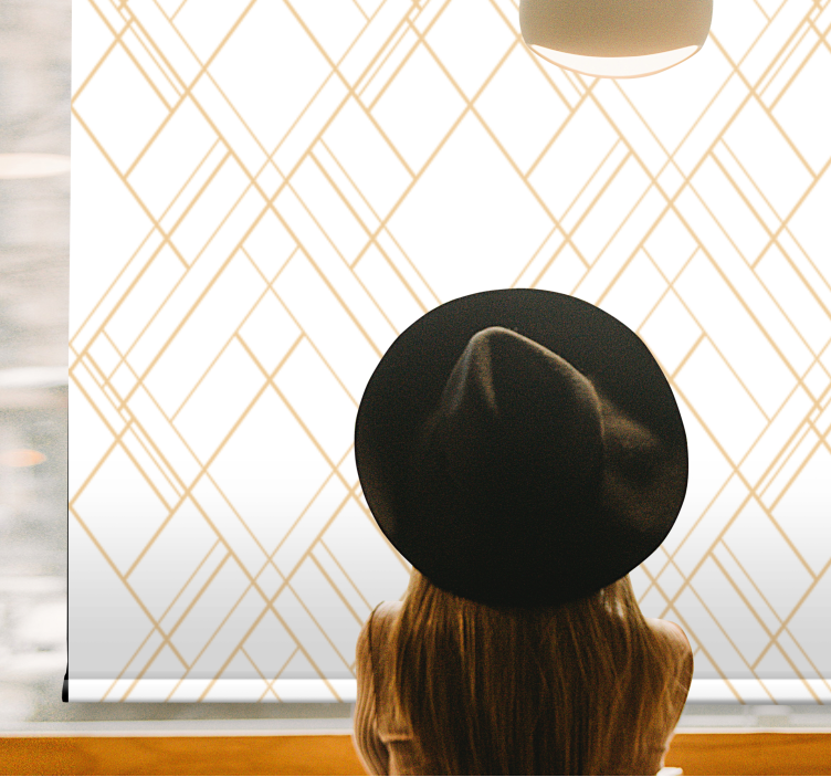 elegantná roleta geometrické zlaté čiary - Tenstickers