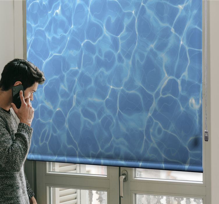 roleta do kúpelne odrazy vodnej hladiny - Tenstickers