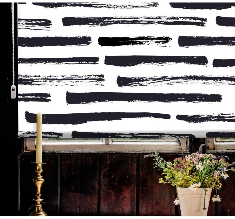 vzorovaná roleta štylizované ťahy štetcom - Tenstickers