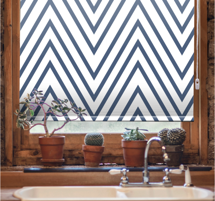 vzorovaná roleta vzor cikcakových čiar - Tenstickers