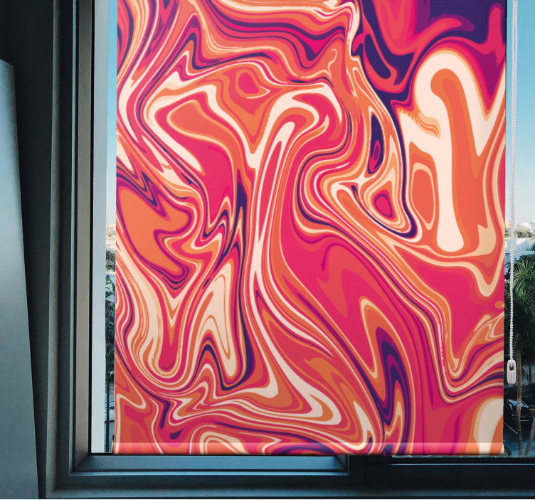 vzorovaná roleta živé vírivé vzory - Tenstickers