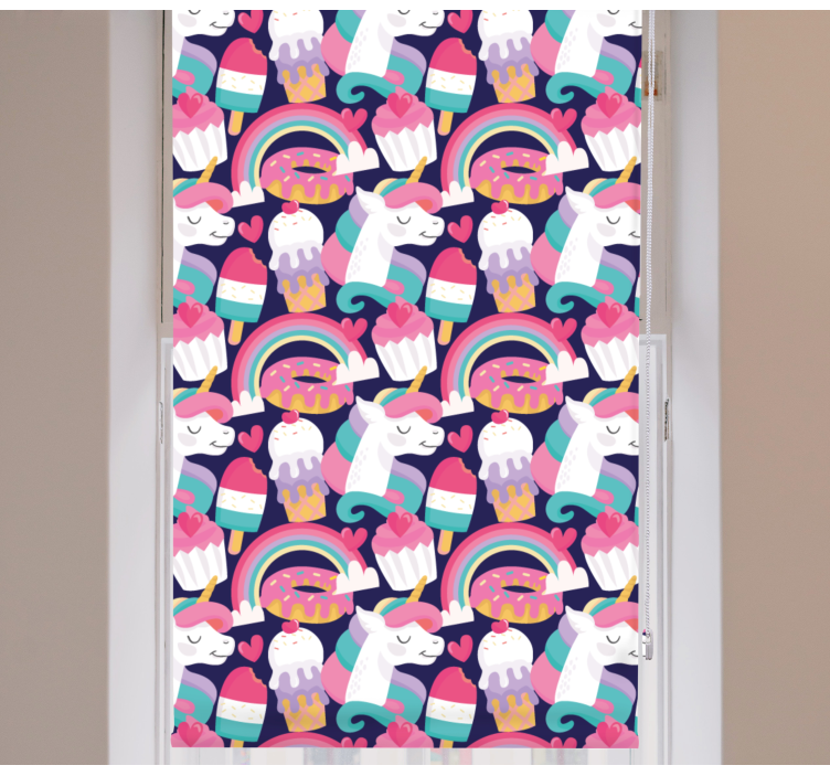 zábavná roleta vzor magického tvora - Tenstickers