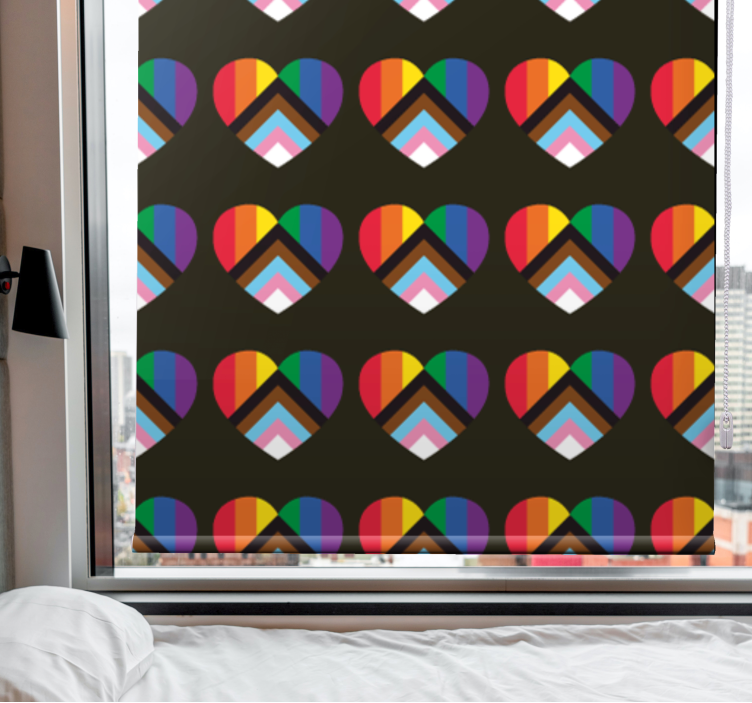 zábavná roleta živý vzor srdca - Tenstickers