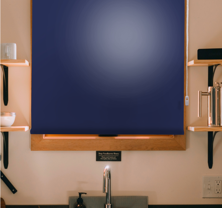 zatemňovacia roleta hlboký námornícky odtieň - Tenstickers