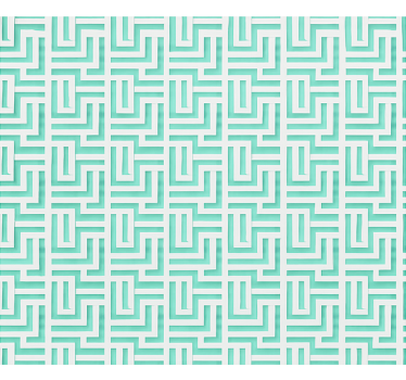 roleta do jedálne efekt modrých geometrických štvorcov - Tenstickers