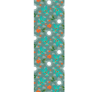 Roleta do jedálne kvetinová geometria - Tenstickers