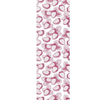 Roleta do kuchyne jahodové náčrty - Tenstickers