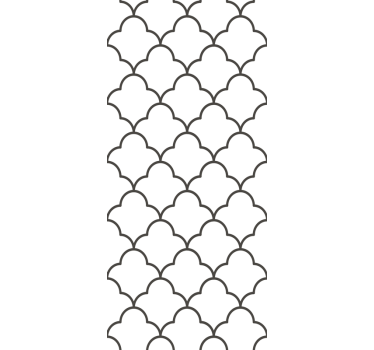Roleta do kuchyne s geometrickým marockým vzorom - Tenstickers