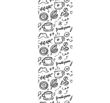 Roleta do jedálne talianska tradícia s kávou - Tenstickers