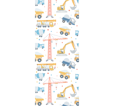 Roleta do detskej izby s motívmi stavby - Tenstickers