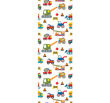 Roleta do detskej izby stavebná radosť - Tenstickers
