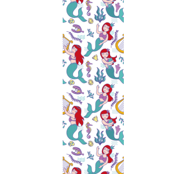 Roleta do detskej izby s usmievavou ariel morskou pannou - Tenstickers