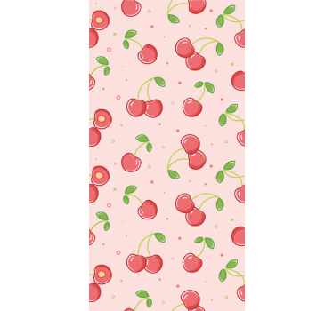 Roleta do detskej izby ružové čerešne - Tenstickers