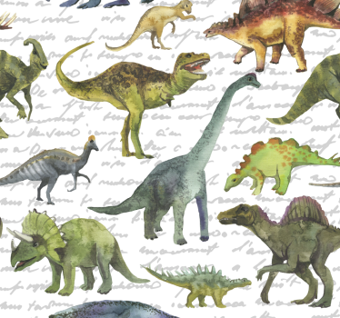 Roleta do detskej izby realistické dinosaury - Tenstickers
