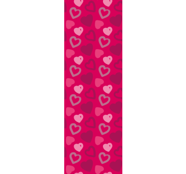 Roleta pre teenagera fuchsie srdcia - Tenstickers