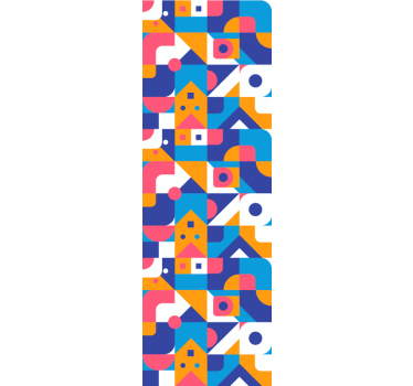 Roleta pre teenagera farebná geometrická mozaika - Tenstickers