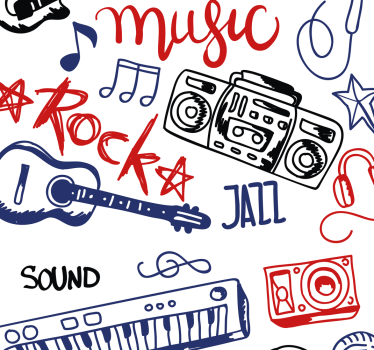 Roleta pre teenagera hudobné nástroje - Tenstickers