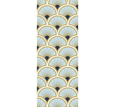 Moderná roleta s elegantnými vzormi ventilátorov - Tenstickers