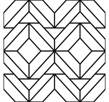 Moderná roleta s čierno-bielym geometrickým vzorom - Tenstickers