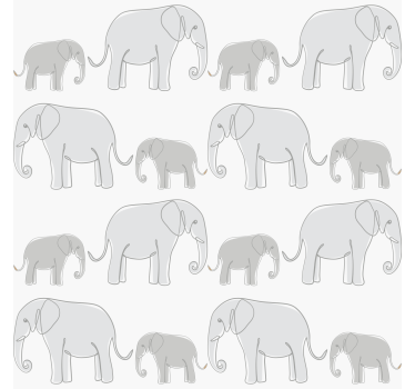 Sivá roleta minimalistické slony - Tenstickers