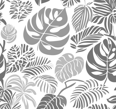 Sivá roleta s listami monstera - Tenstickers