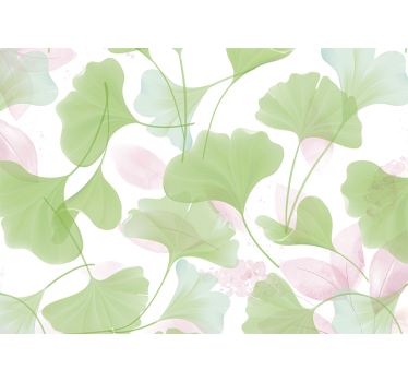 Roleta do kuchyne glamour akvarelové ginko listy - Tenstickers