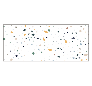 Biela roleta terrazzo biely - Tenstickers