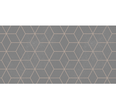 Sivá roleta s geometrickým šedým hexagónovým vzorom - Tenstickers