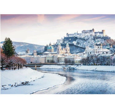 Roleta do obývačky salzburg zima - Tenstickers