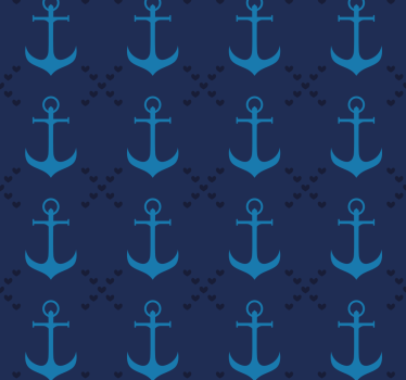 Modrá roleta námornícke kotvy - Tenstickers