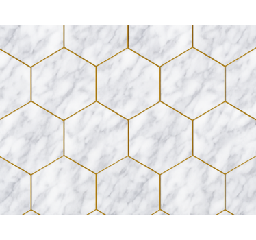 Moderná roleta hexagonálna mramorová dlažba - Tenstickers