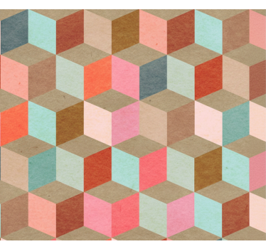 Moderná roleta s pastelovým geometrickým vzorom - Tenstickers