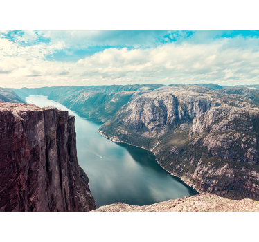 Roleta do obývačky nórske fjordy - Tenstickers