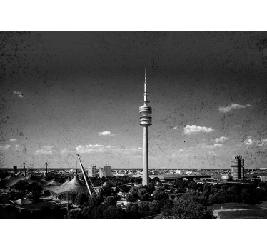 Roleta do obývačky mníchovský olympijský park skyline - Tenstickers