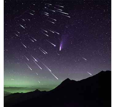 Roleta do obývačky meteorový dážď hviezdnych prísľubov - Tenstickers