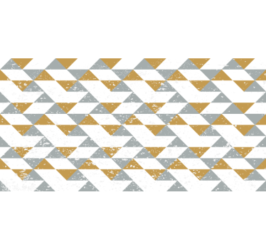 Biela roleta s geometrickým grunge vzorom - Tenstickers