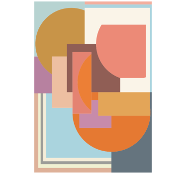 Roleta do izby moderná geometrická mozaika - Tenstickers