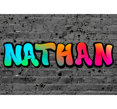 Sivá roleta dúhové meno na tehly - Tenstickers
