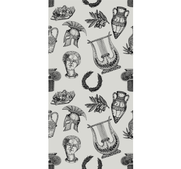Roleta vintage s rímskou ikonografiou - Tenstickers