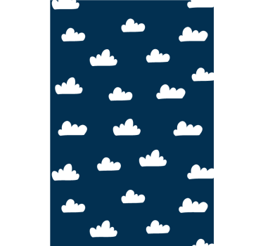 Tmavomodré pozadie cloudová roleta - Tenstickers